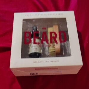 Beard Grooming Kit with Oil and Brush